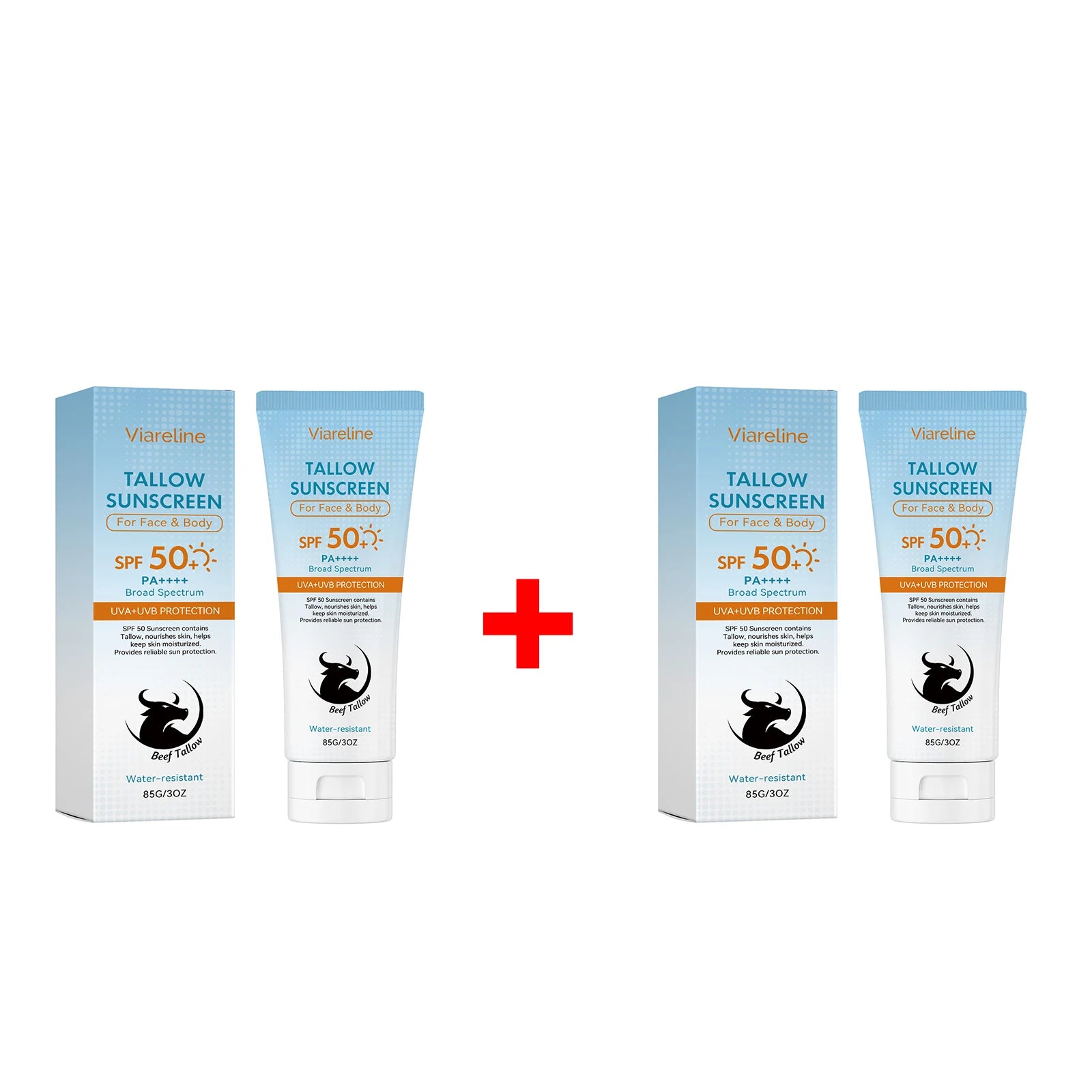 SPF 50 Tallow Hydrating Sunscreen for Face and Body - 15