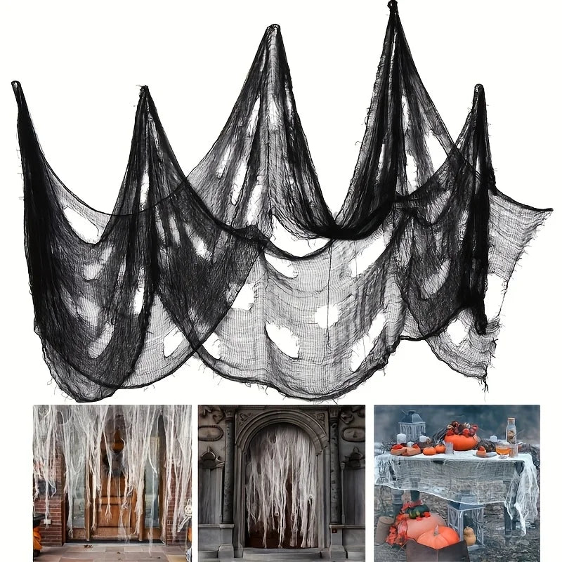 Creepy Halloween Spooky Gauze Decoration for Indoor and Outdoor Use - 2