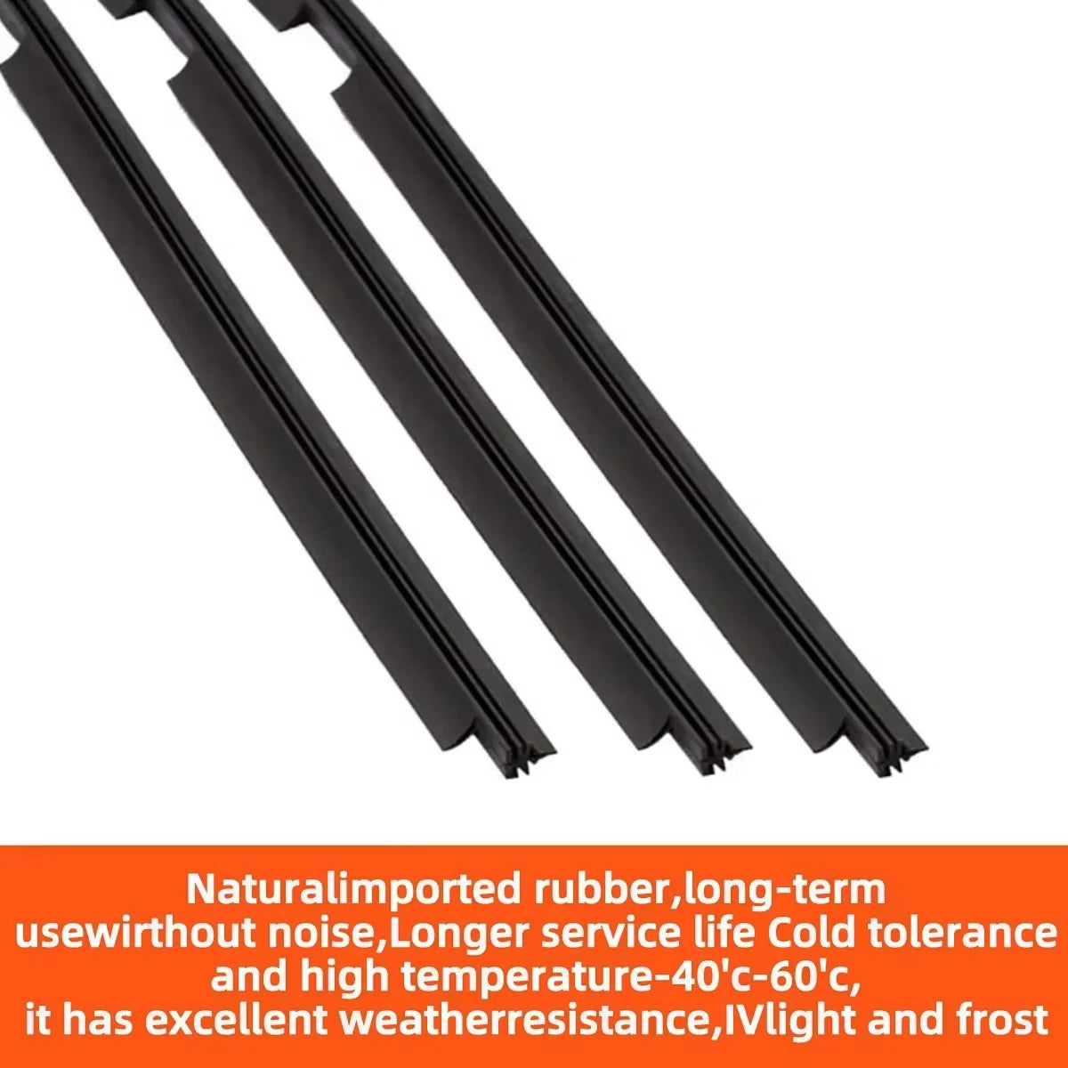Universal Wiper Blade Rubber Refill Strip Replacement - 2