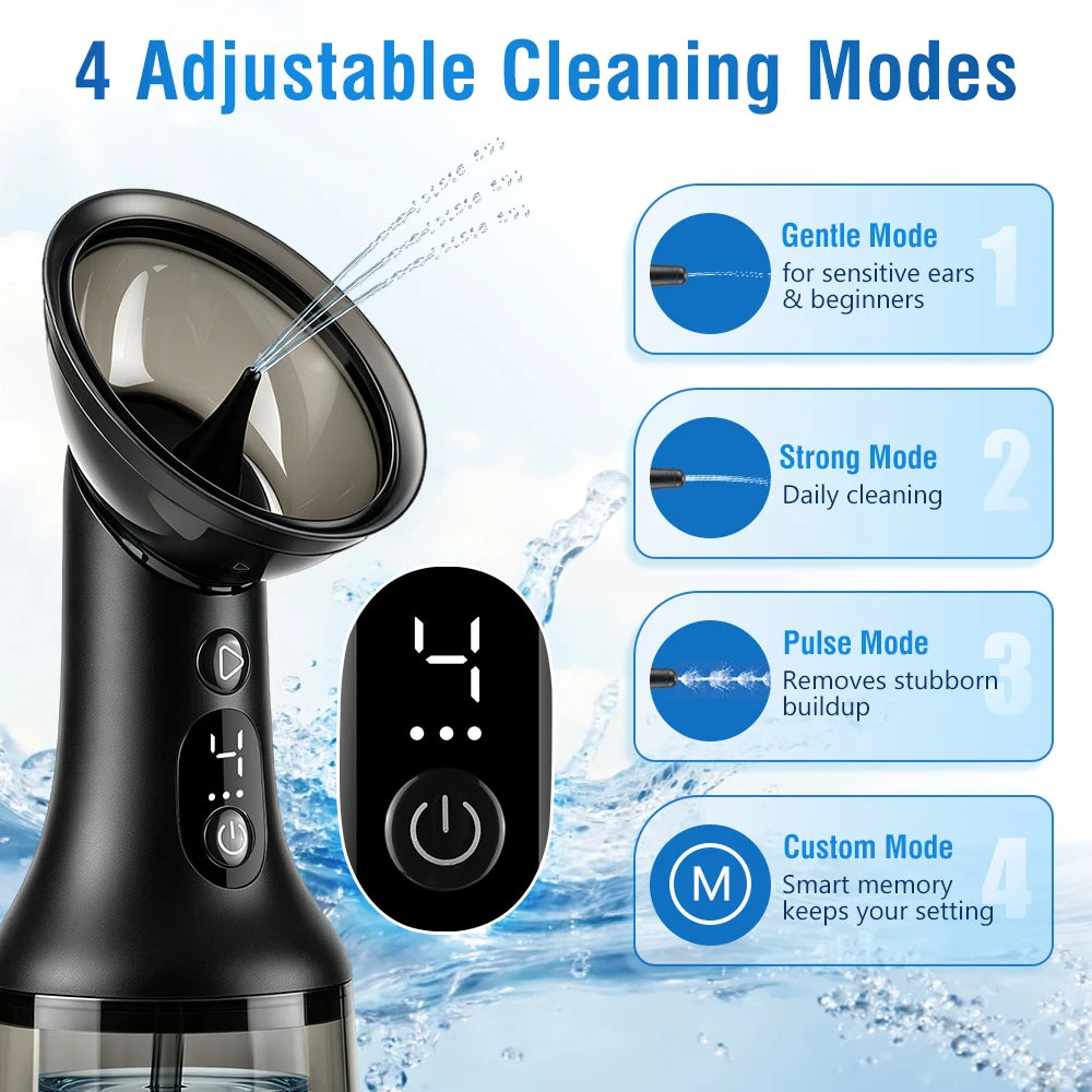 Electric Ear Wax Removal Irrigation Kit with LED Display