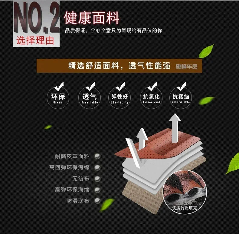 Breathable PU Leather Anti-Slip Car Front Seat Cushion - 12