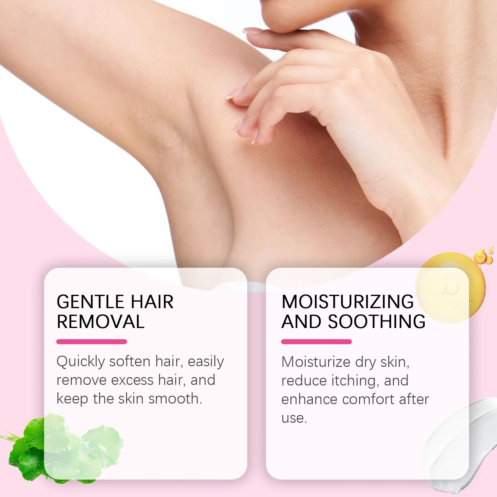 Gentle Hair Removal Cream and Soothing Oil Set - 9