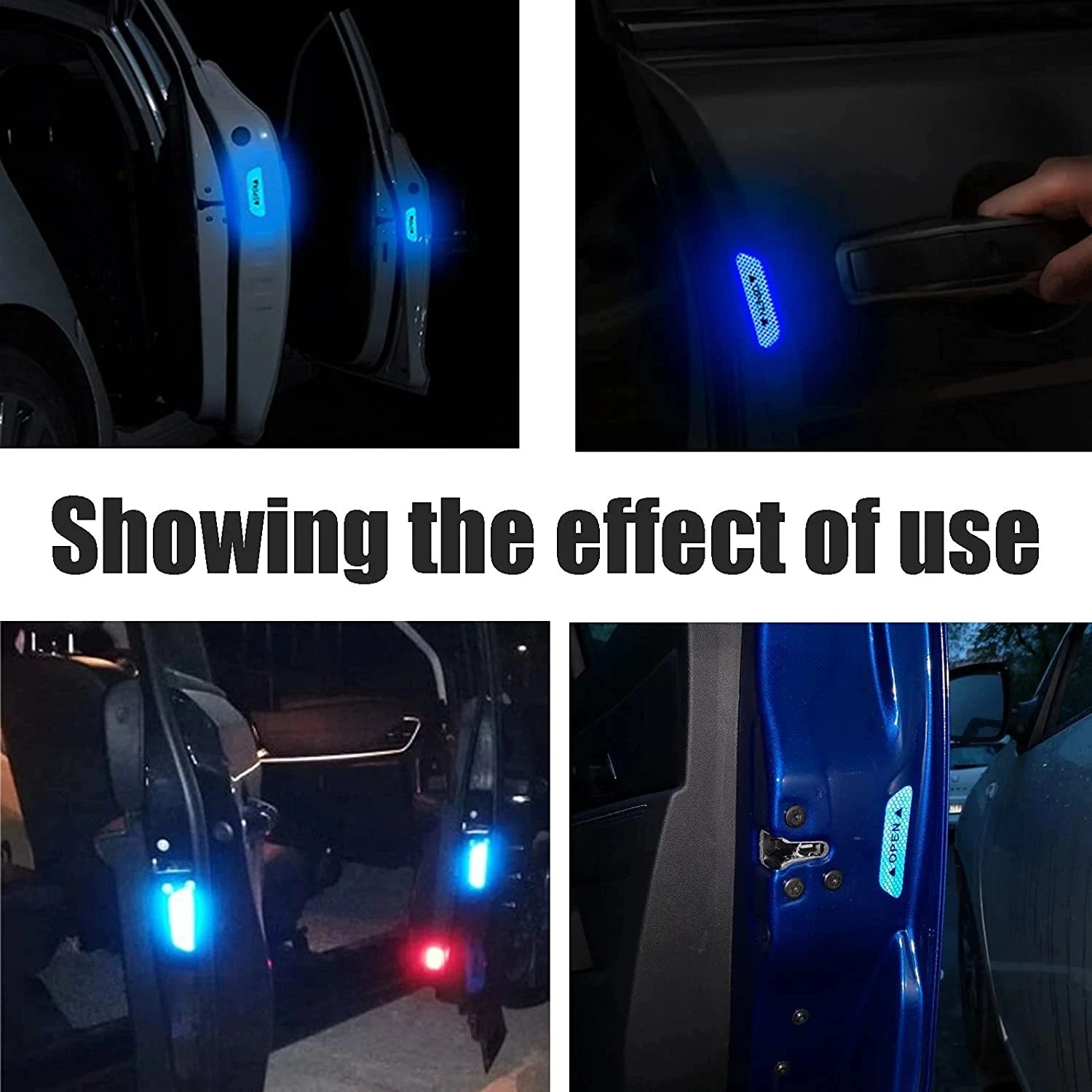 Reflective Car Door Open Warning Safety Stickers - 5