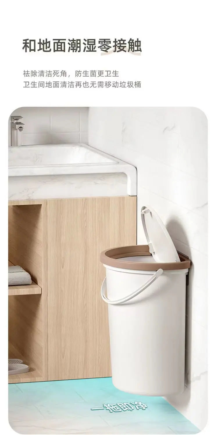 Wall-Mountable Trash Bin for RV, Camping, and Kitchen