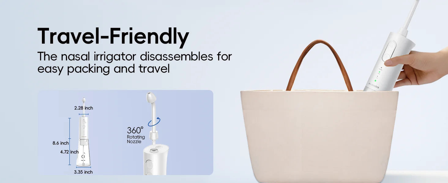 Electric Nasal Irrigator and Sinus Rinse System - 10