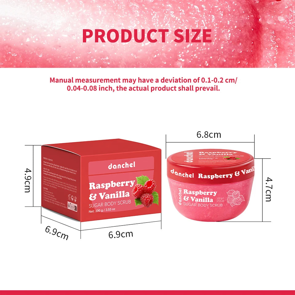 Raspberry & Vanilla Sugar Exfoliating Body Scrub