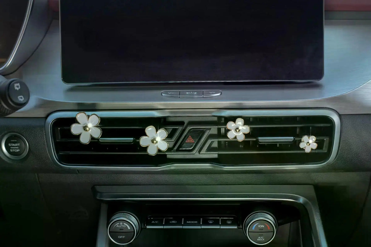 Daisy Flower Car Air Freshener Vent Clips
