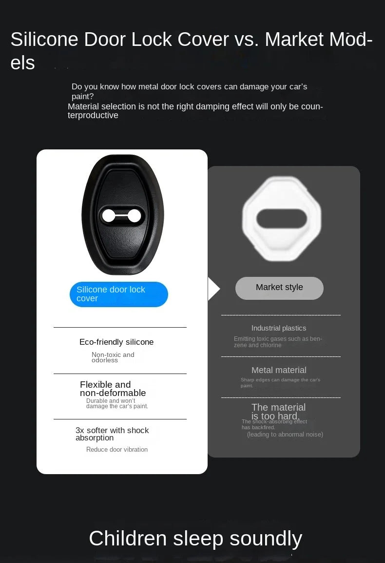 Silicone Car Door Lock Protection and Anti-Collision Dampers - 11