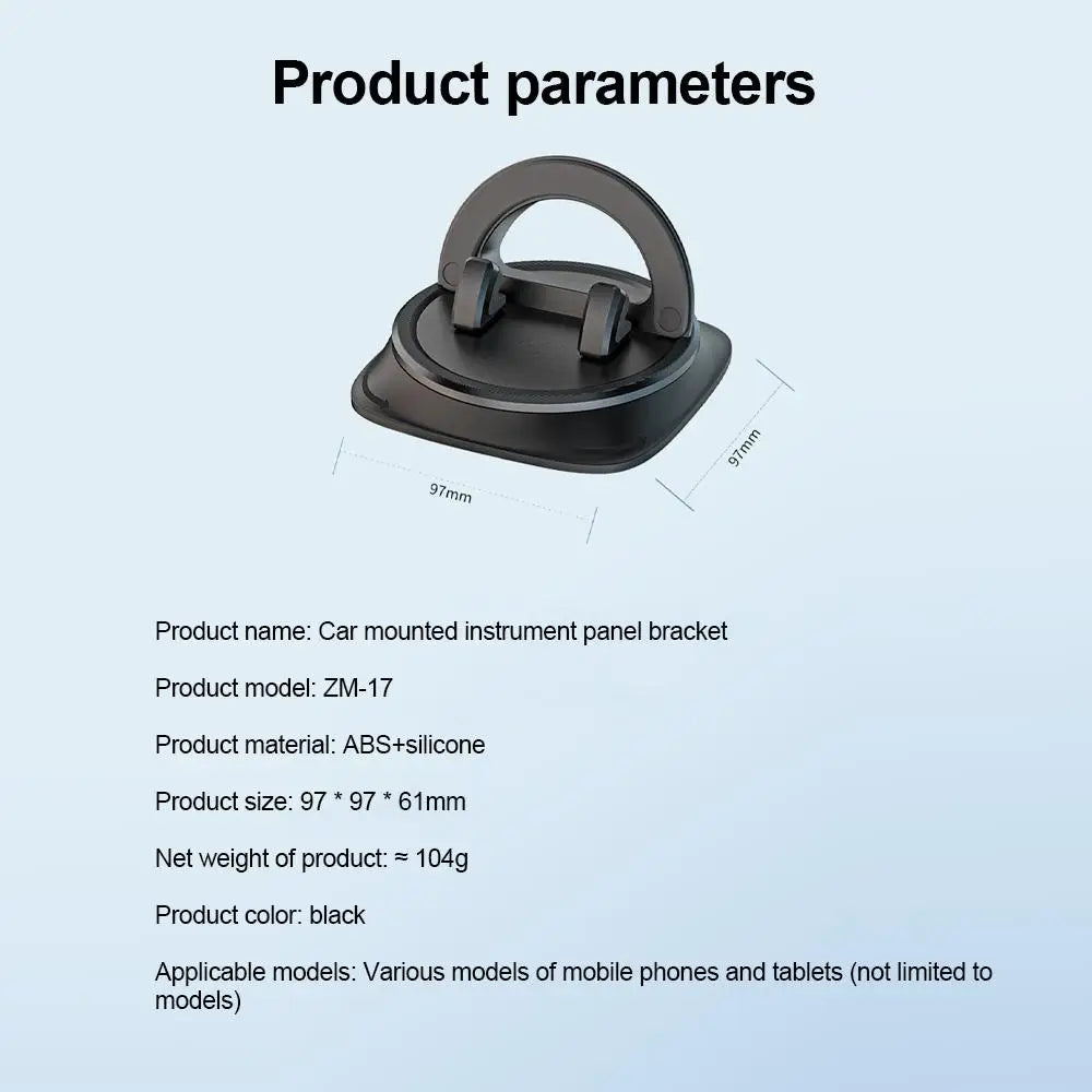 360-Degree Rotating Dashboard Car Phone Holder Stand