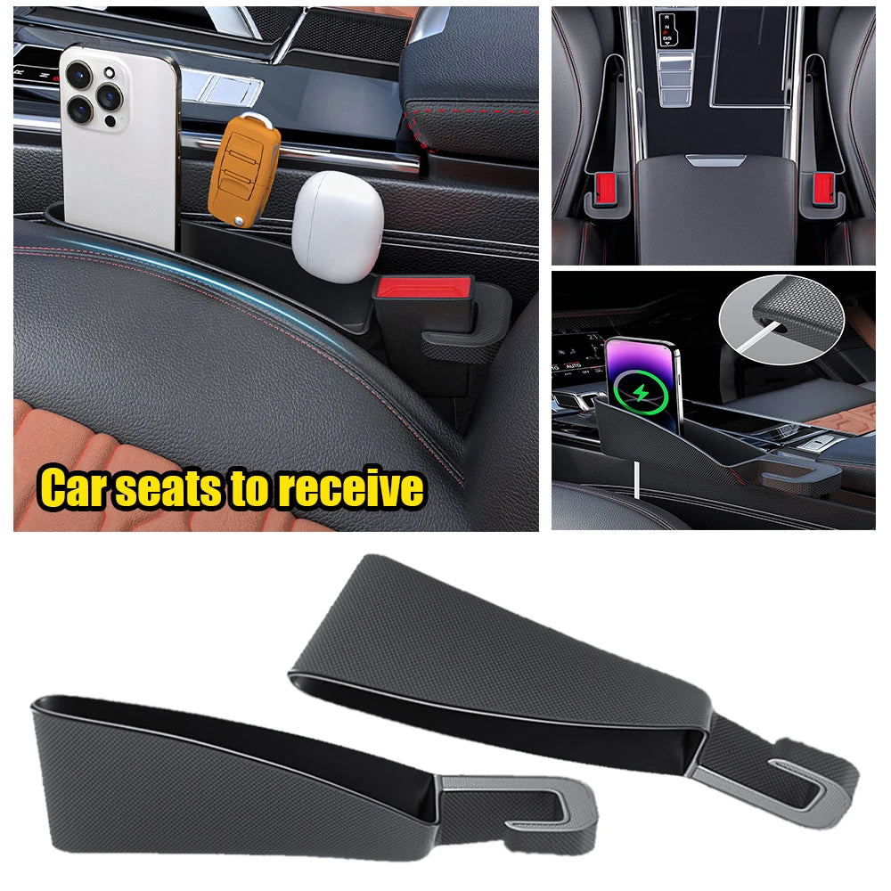 Universal Car Seat Gap Storage Organizer with Cup Holder - 1