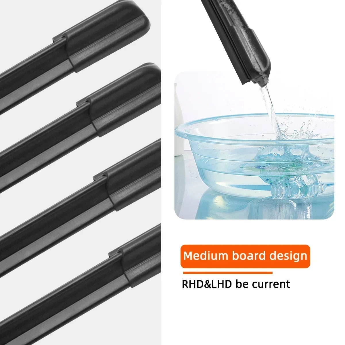 All-Season Front and Rear Windshield Wiper Blade Set - 4