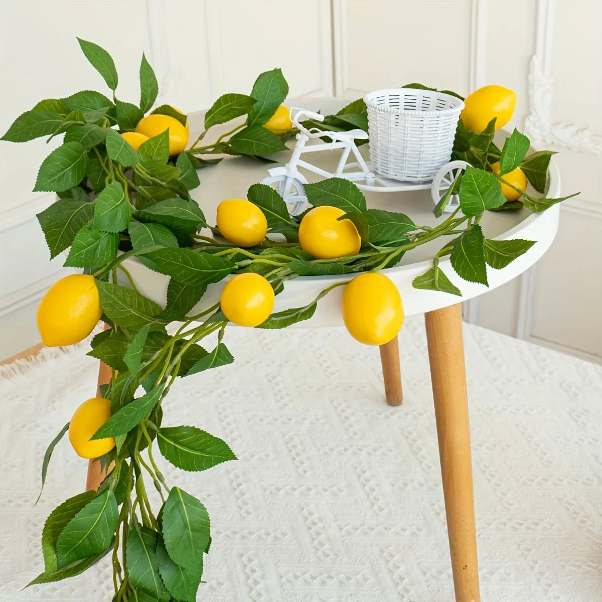 Artificial Lemon and Eucalyptus Garland for Home Decor - 7