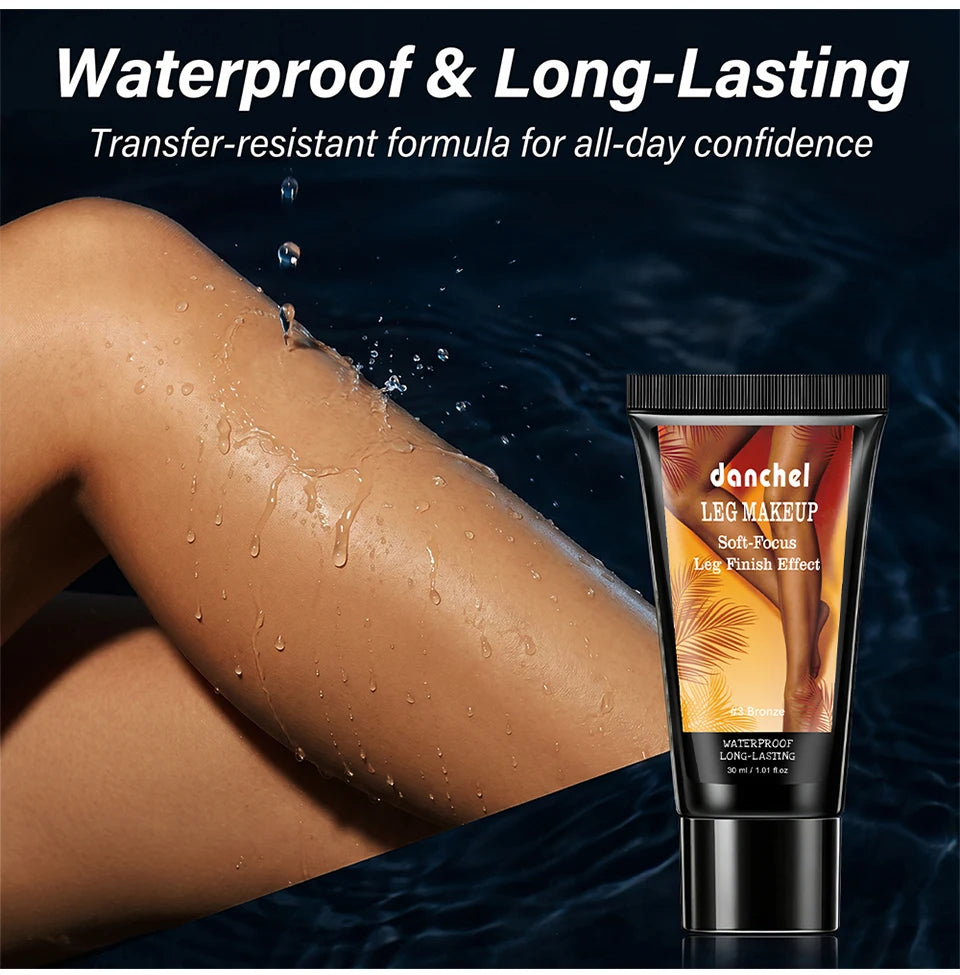 Waterproof Body Foundation and Leg Makeup with Applicator Glove - 10