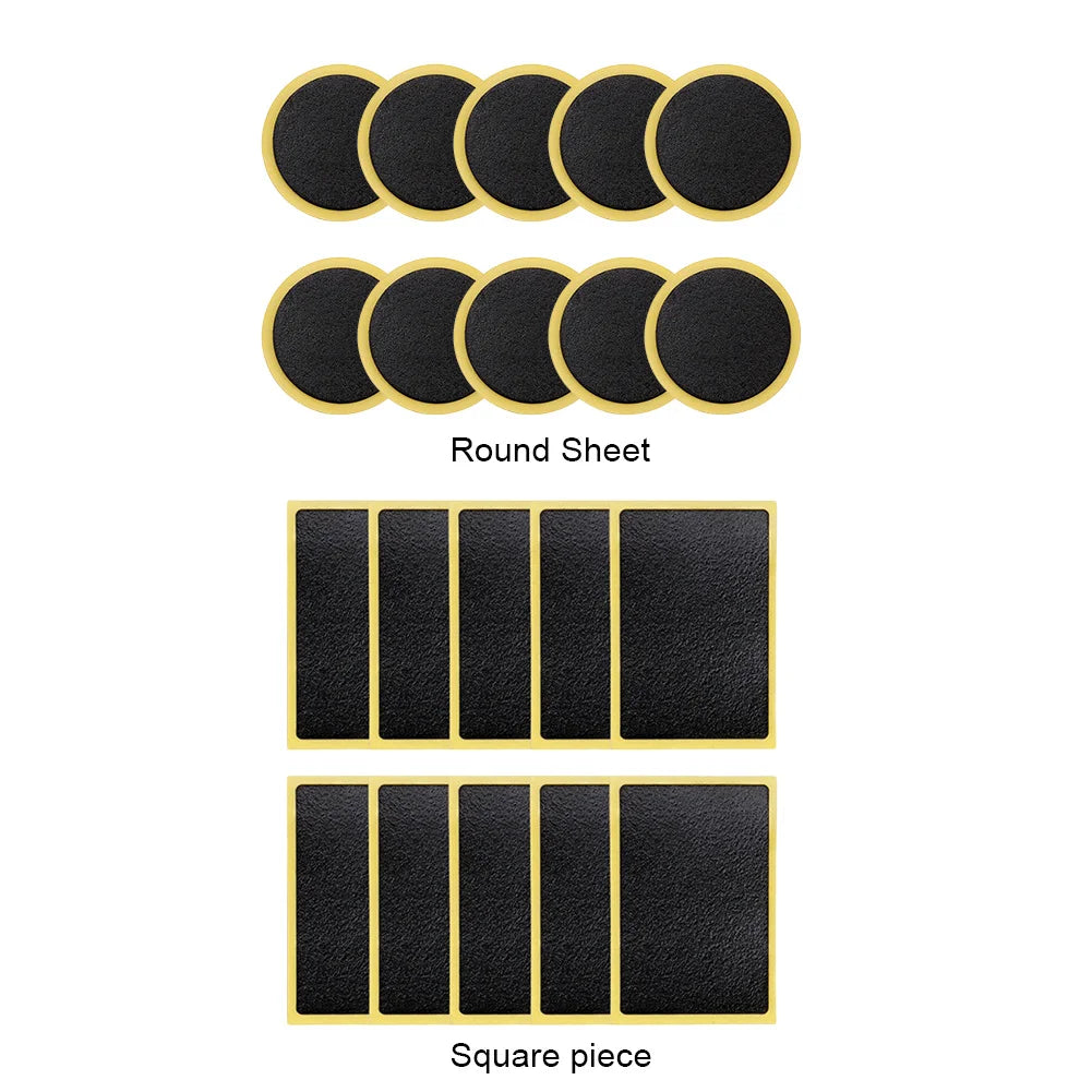 Glue-Free Bike Tire Puncture Repair Patch Kit