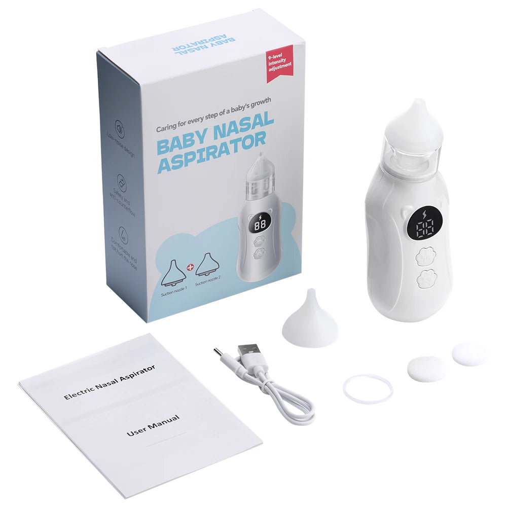 Electric Baby Nasal Aspirator with Music and Suction Control - 19