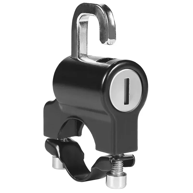 Universal Anti-Theft Handlebar Helmet Lock for Motorcycle and Bike - 2