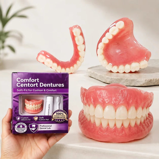 Comfort Fit Silicone Cosmetic Dentures for Instant Smile