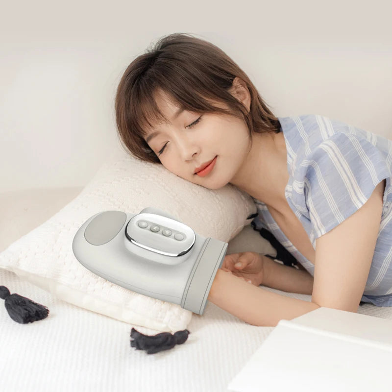 Wireless Hand and Wrist Compression Massager with Heat - 4