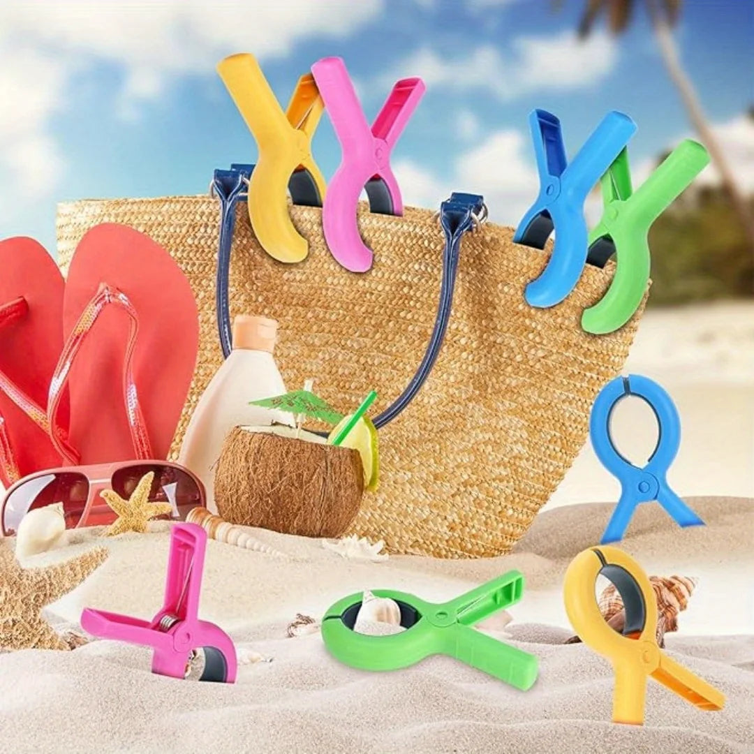 Heavy-Duty Beach Towel Clips for Pool Chairs and Cruises