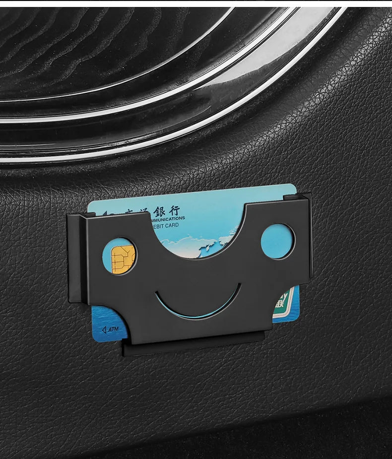 Multifunctional Adhesive Car Card and Ticket Organizer