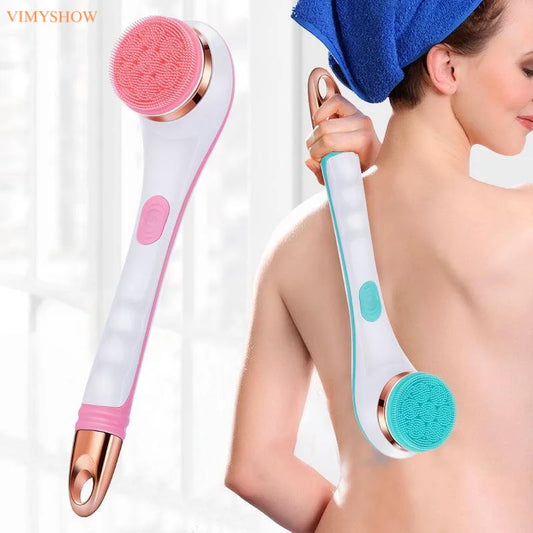 Electric Rotating Back Scrubber and Exfoliating Shower Brush