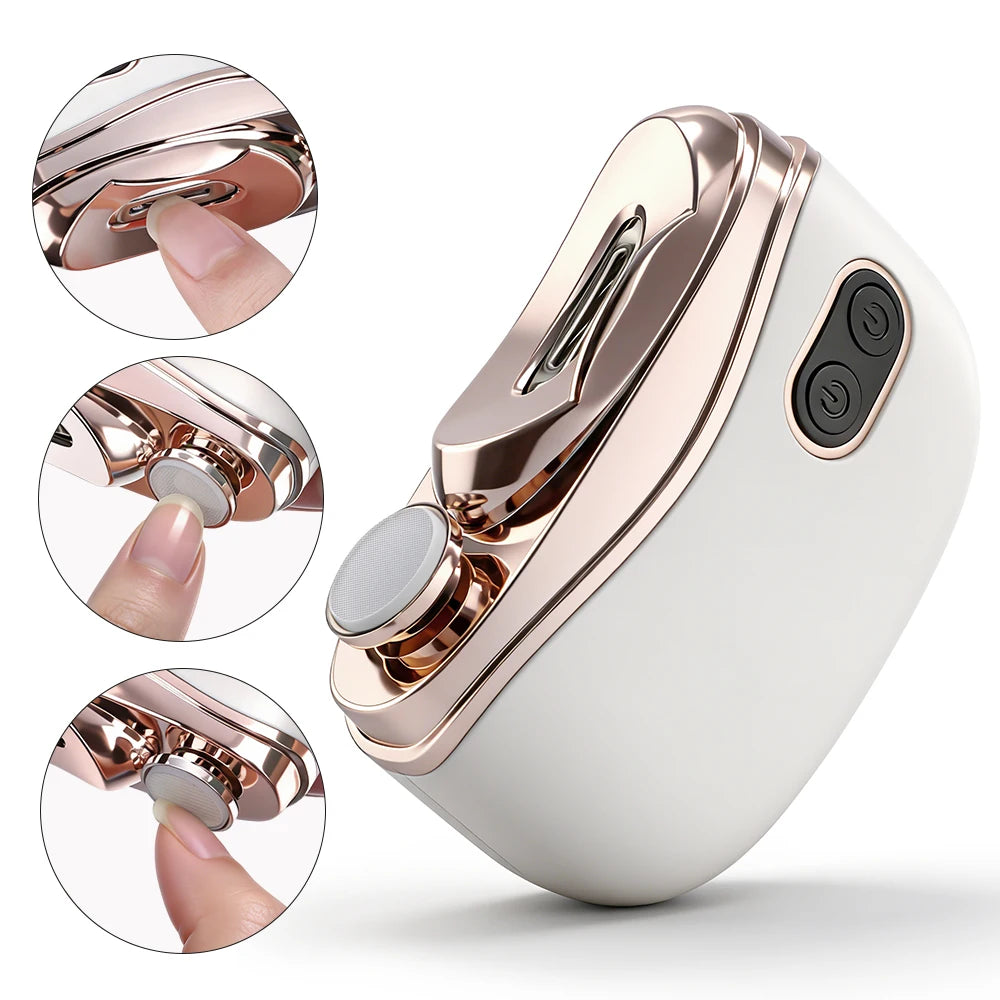 Automatic Electric Nail Clipper with LED Light for All Ages