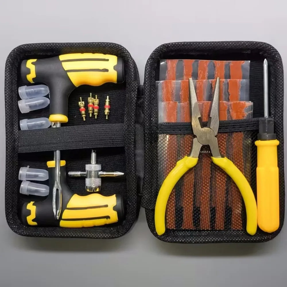 Emergency Tire Puncture Repair Kit for Cars and Motorcycles - 1
