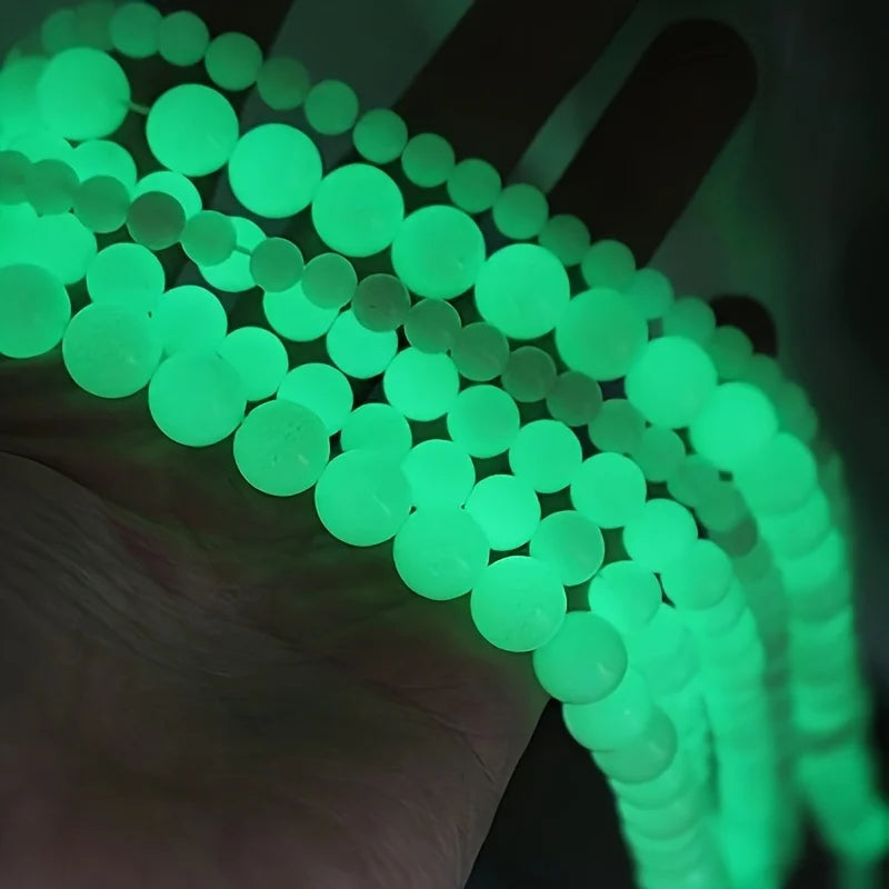 100pcs Luminous Beads Glow in the Dark Craft and Fishing Beads - 2