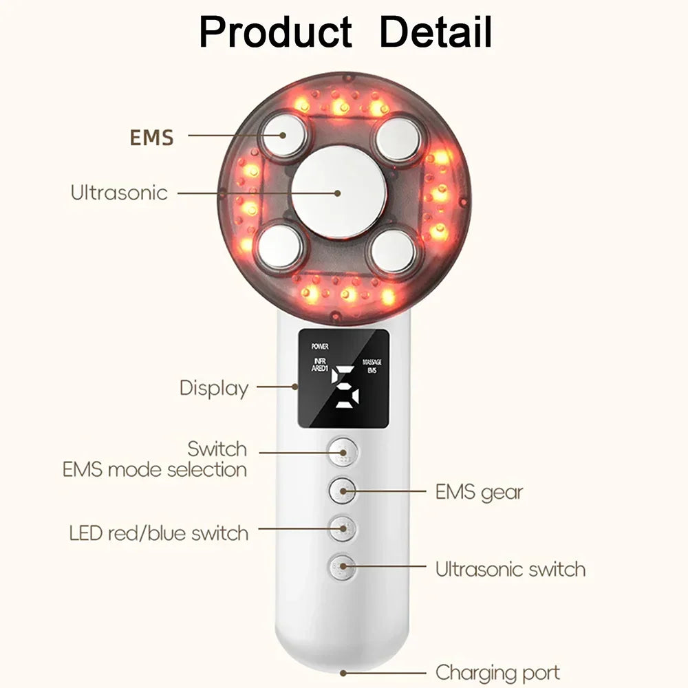3-in-1 Ultrasonic Body Slimming and Skin Tightening Massager - 5