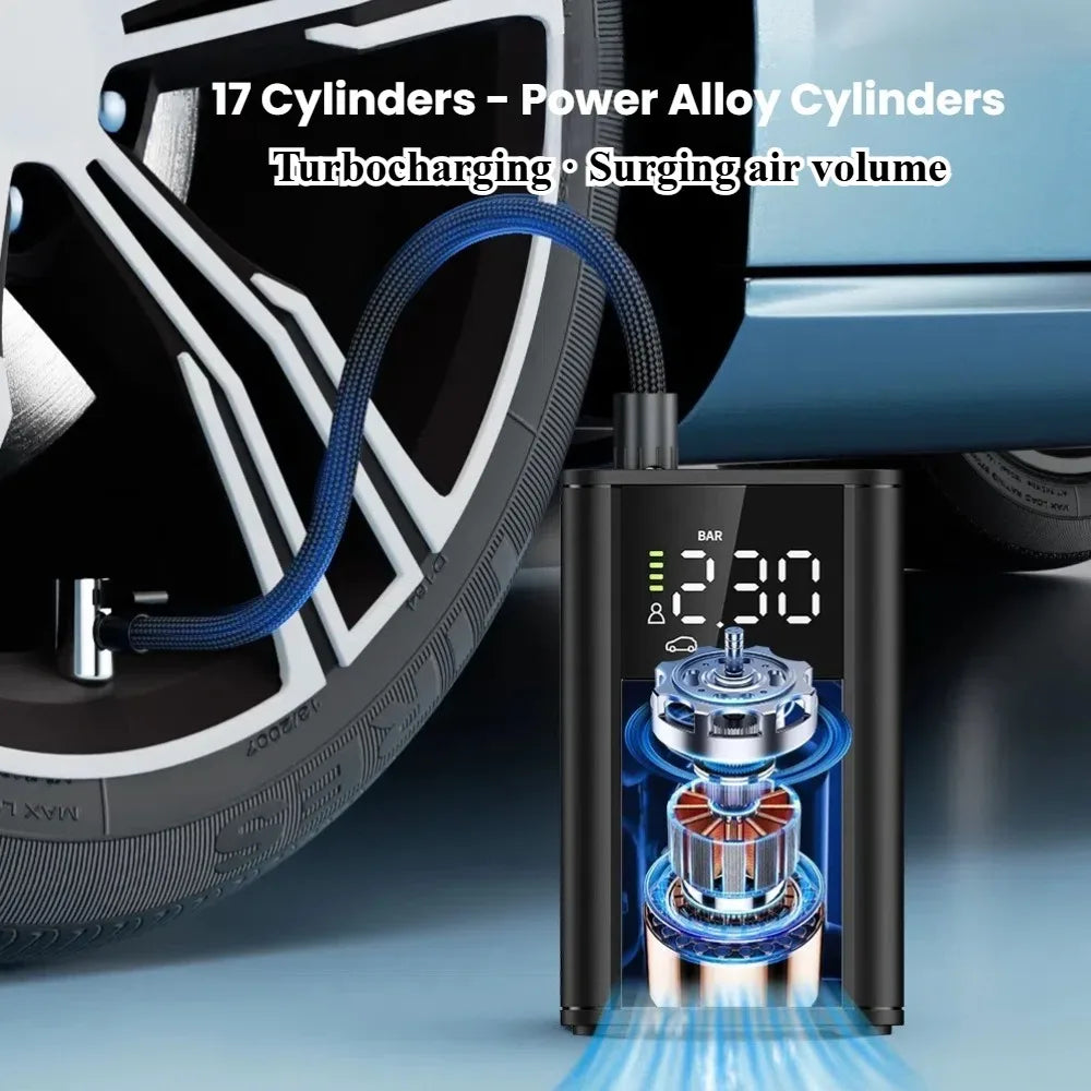 Portable Cordless Tire Inflator with Digital Gauge - 4