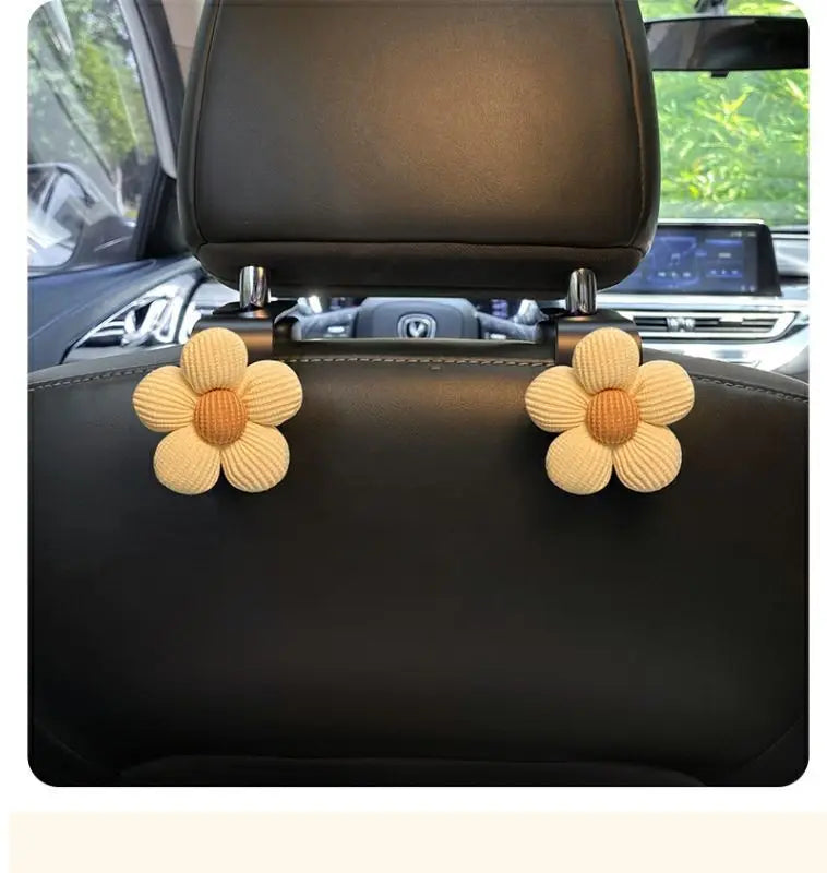 Universal Car Seat Headrest Flower Hook Organizer - 8