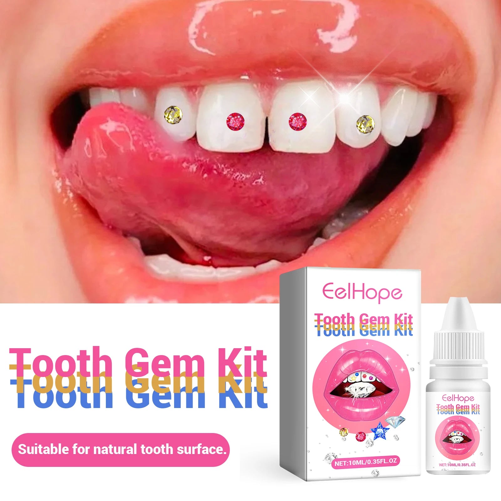 DIY Crystal Tooth Gem Jewelry Decoration Kit - 10