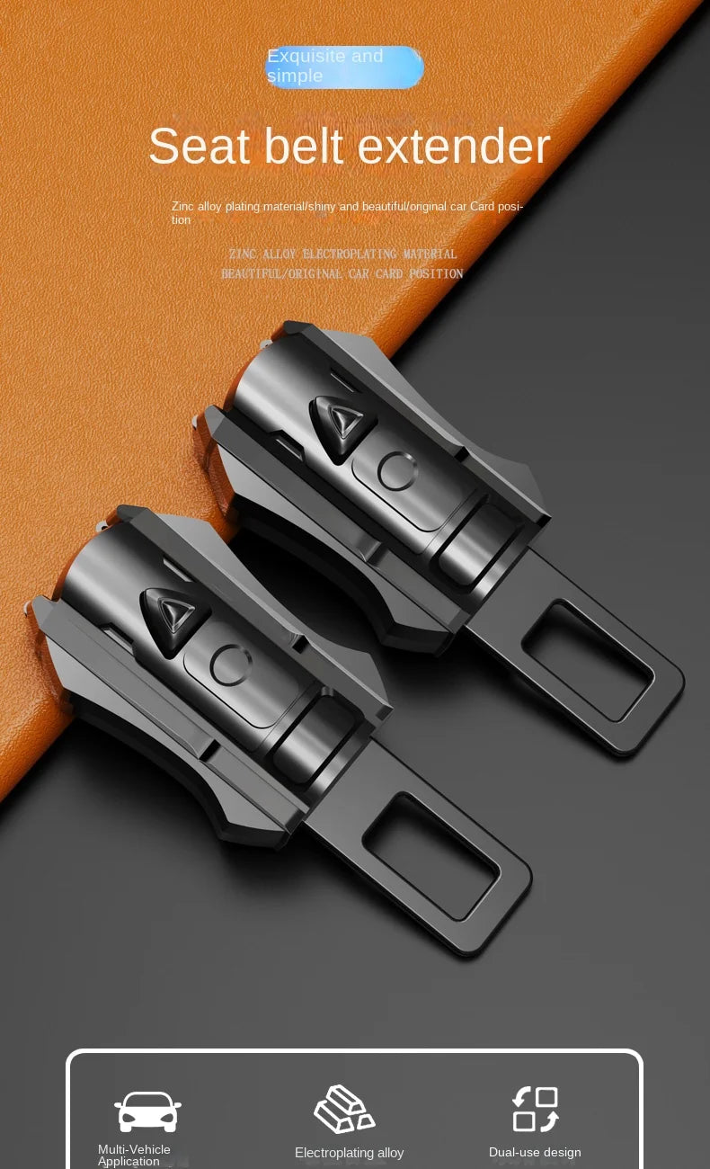 Universal Car Seat Belt Extender and Lock Buckle - 8