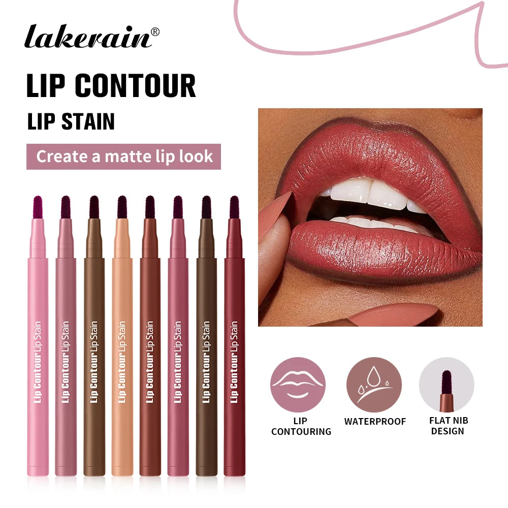 Dual-Ended Matte Lip Contour Stain and Liner Pencil - 2