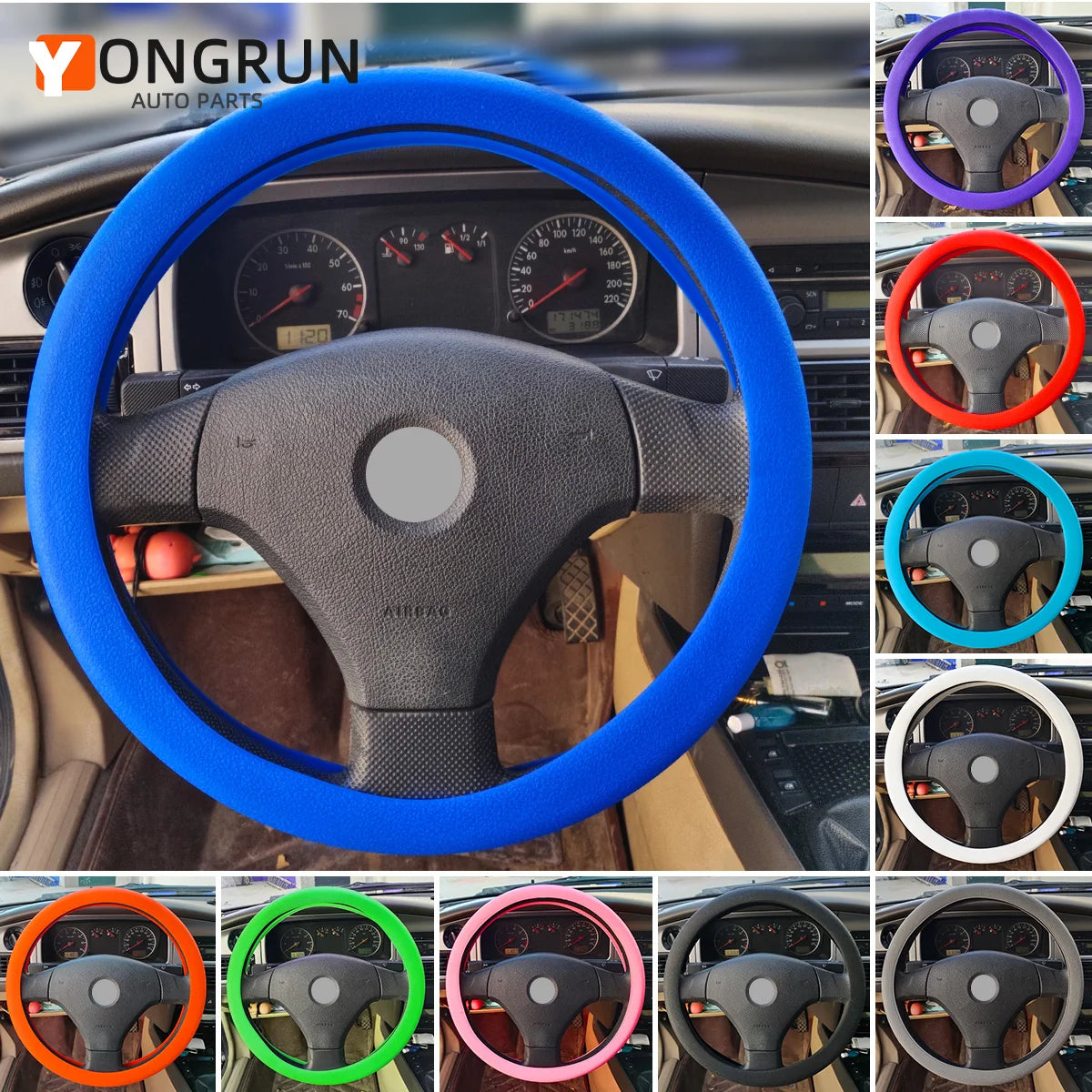 Anti-Slip Silicone Steering Wheel Cover
