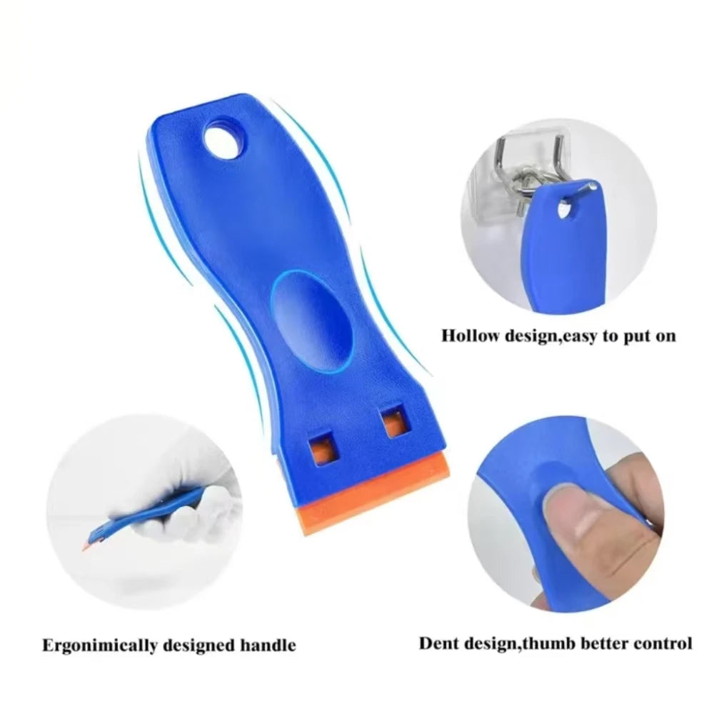 Non-Scratch Plastic Razor Blade Scraper for Stickers and Decals