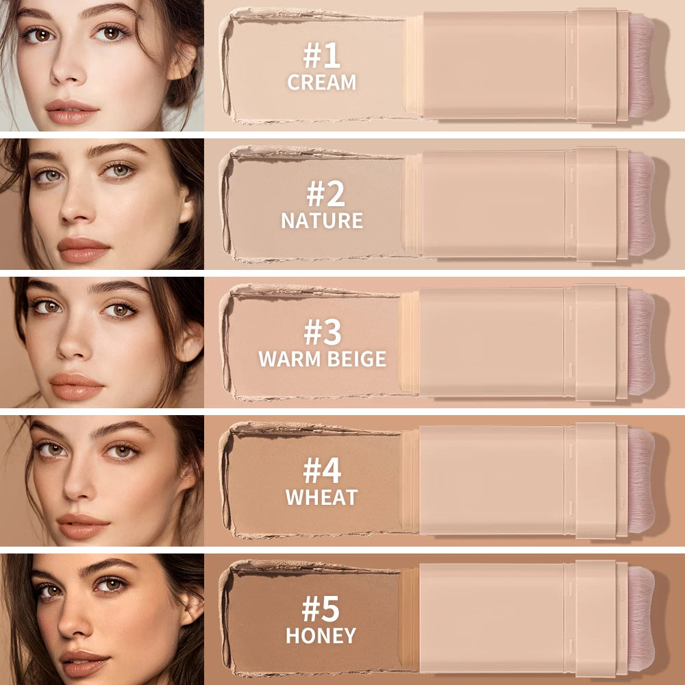 Matte Foundation Stick with Built-in Blending Brush