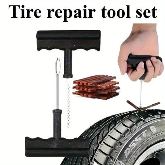 Emergency Tire Puncture Repair Kit for Cars and Motorcycles