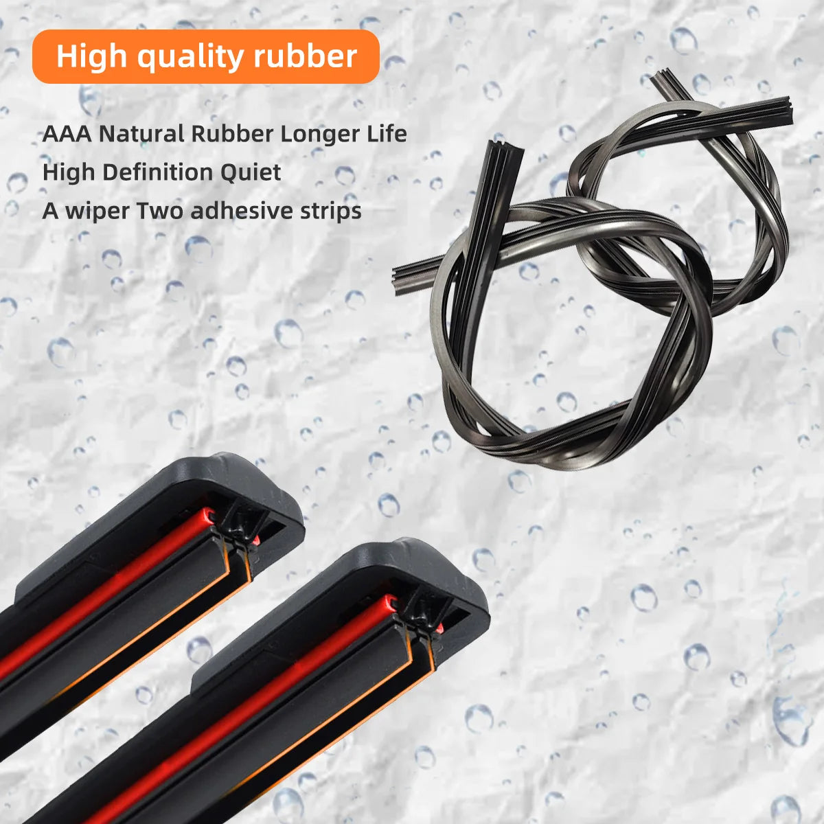 Dual Rubber Layer Car Windshield Wiper Blade - 6