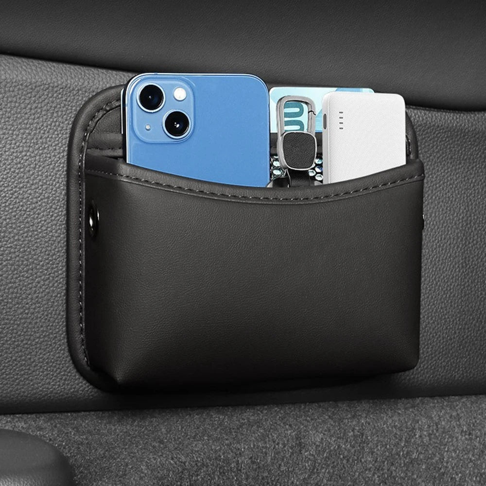 Universal PU Leather Car Door Storage Organizer - 6