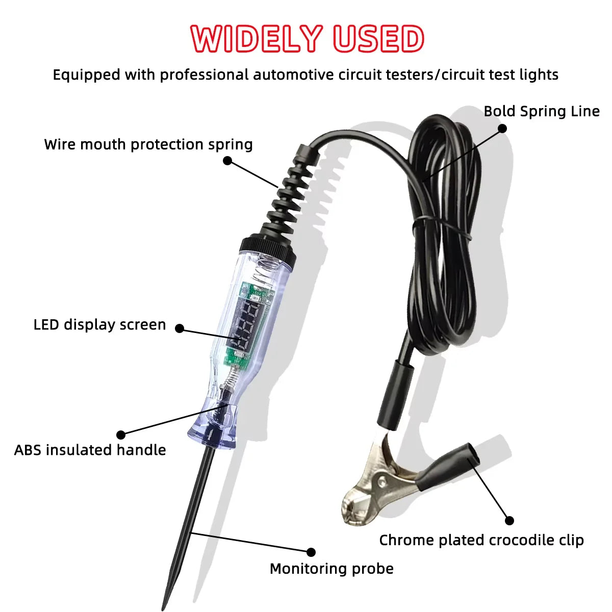 Digital Automotive Voltage Circuit Tester Pen