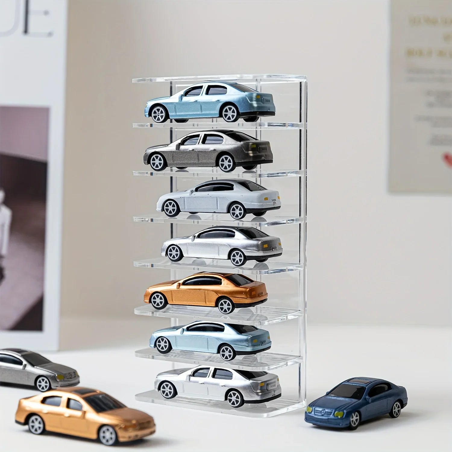 7-Tier Vertical Display Stand for Diecast Model Cars - 5
