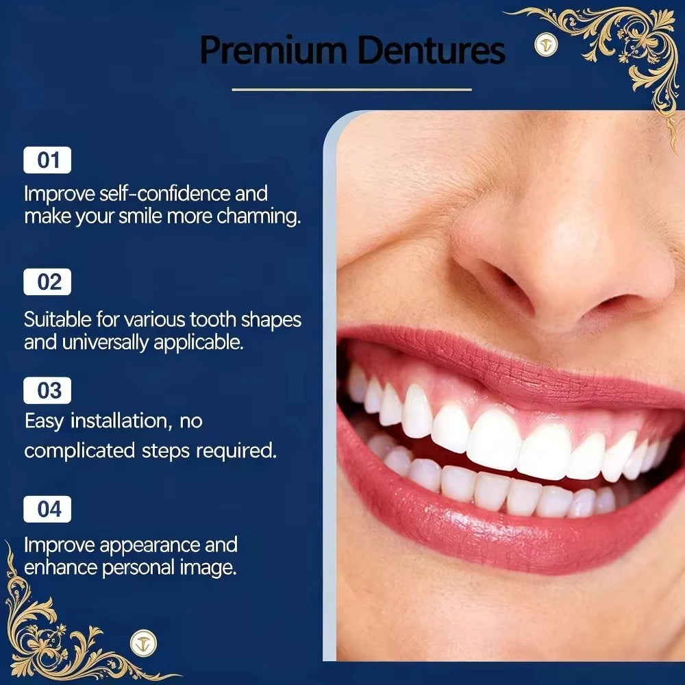 Comfortable Cosmetic Denture Set with Storage Case - 6