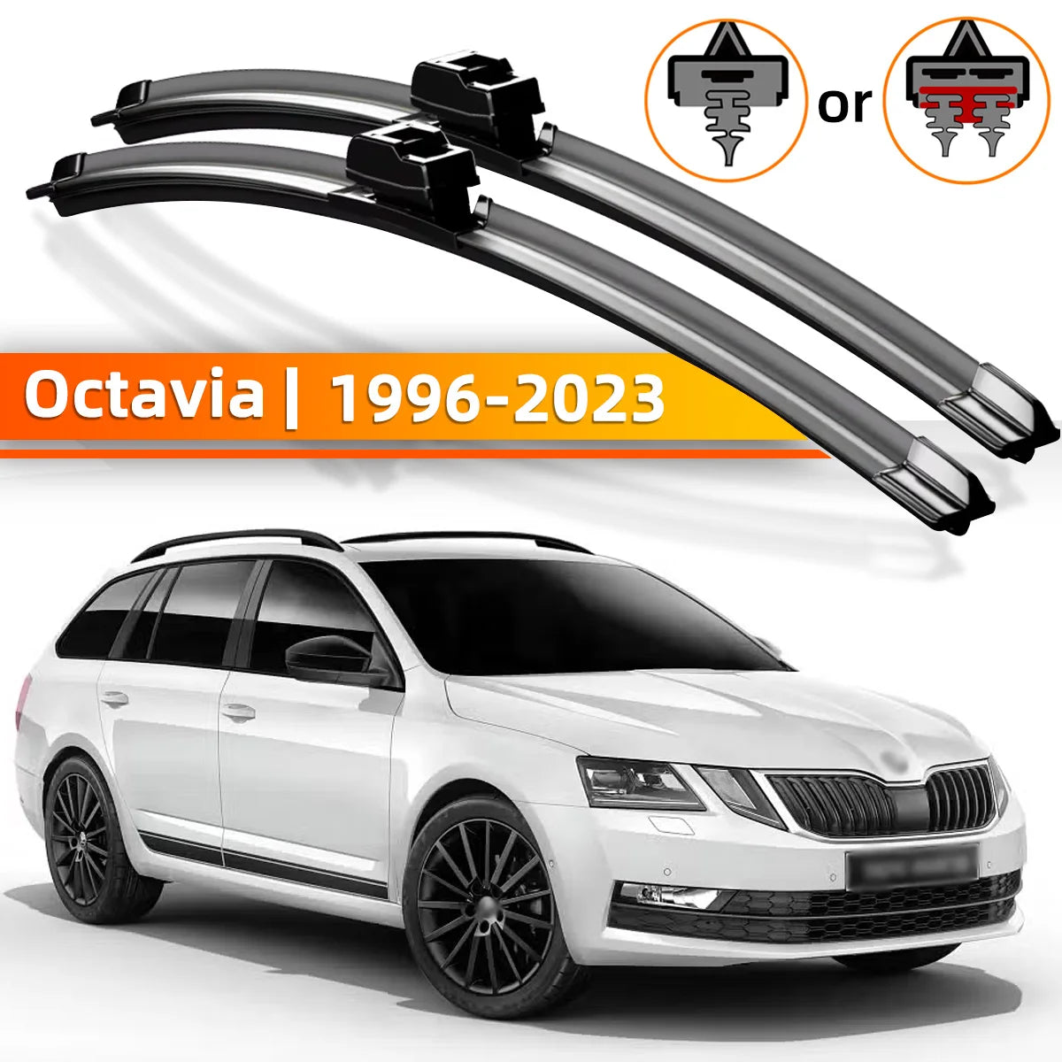 Front Windshield Wiper Blades for Skoda Octavia 1996-2023
