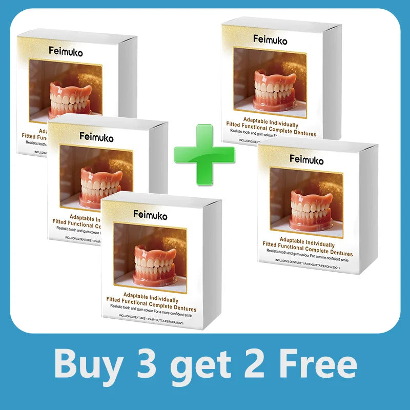 Comfortable Fit Silicone Denture Set for Instant Smile Enhancement - 16