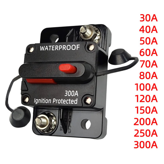 Waterproof Resettable Circuit Breaker for Automotive and Marine