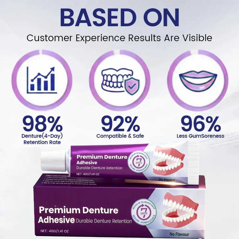 Long-Lasting Denture Adhesive Cream for Secure Hold
