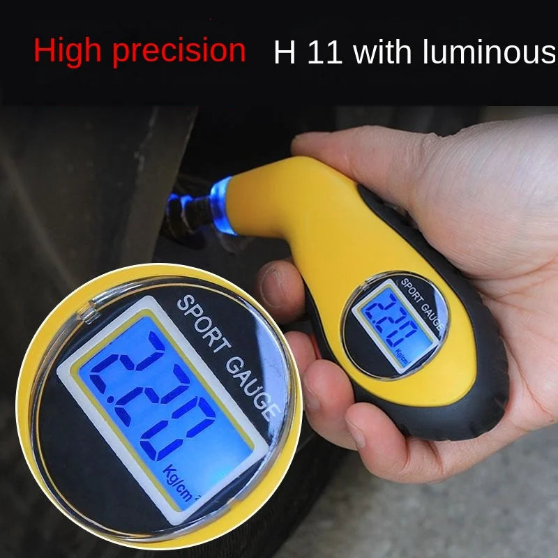 Digital LCD Tire Pressure Gauge for Car Safety - 1