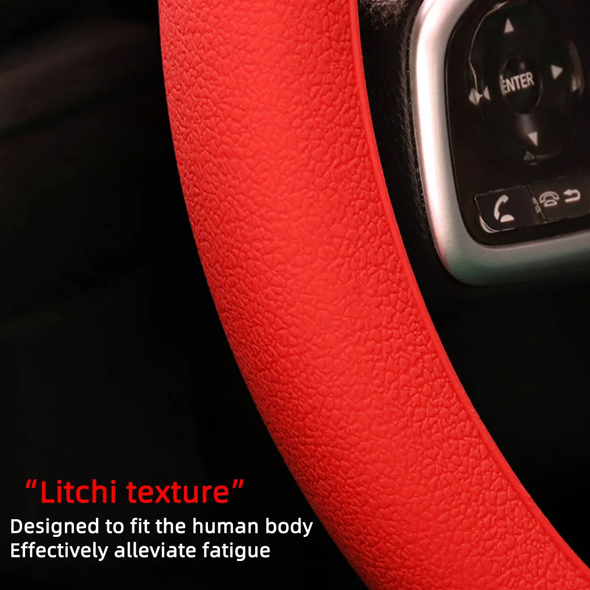 Universal Silicone Car Steering Wheel Cover Non Slip Protective Grip