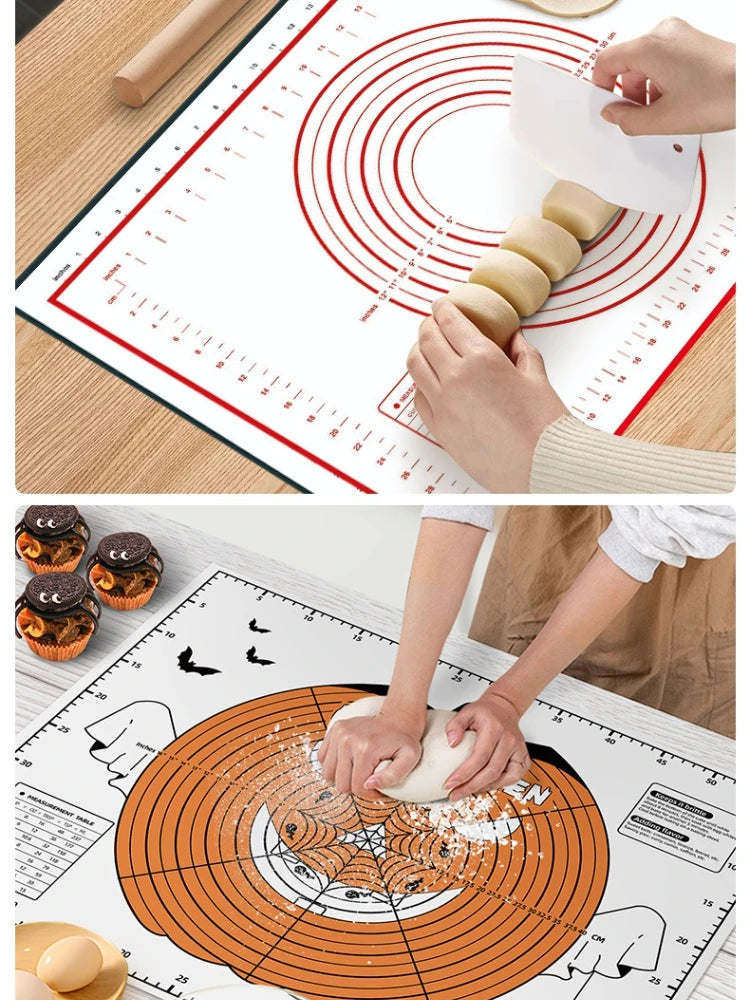 Non-Slip Silicone Pastry Baking Mat with Measurement Scale
